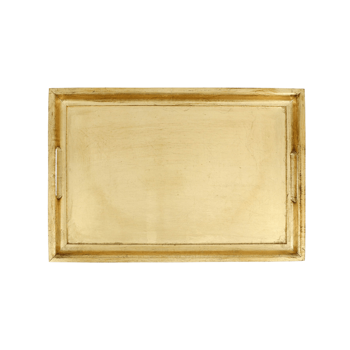 Florentine Wooden Accessories Medium Rectangular Tray - Gold - Hosted by Kelly Gaudreau