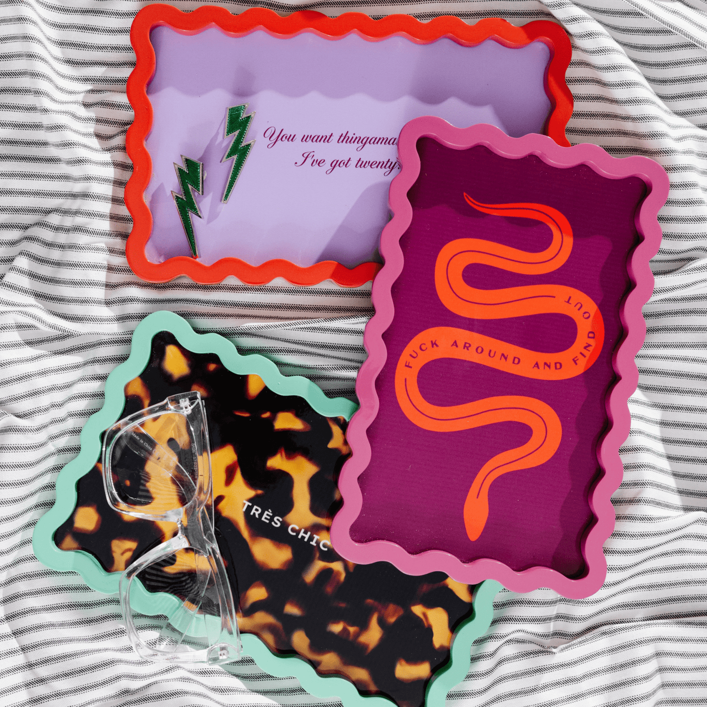 Fuck Around Lacquer Tray - Hosted by Kelly Gaudreau