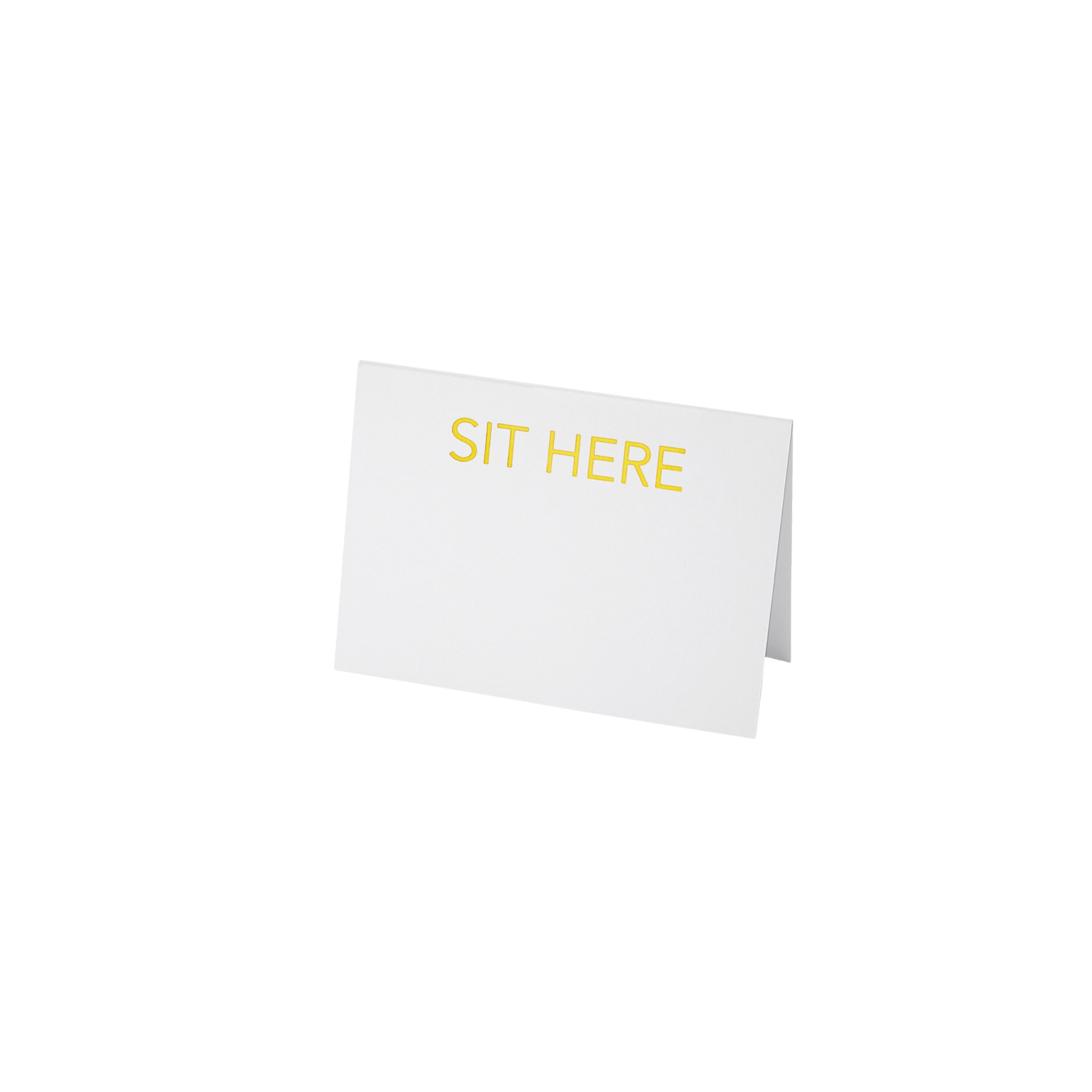 Gold Sit Here Place Cards - Set of 14 - Hosted by Kelly Gaudreau