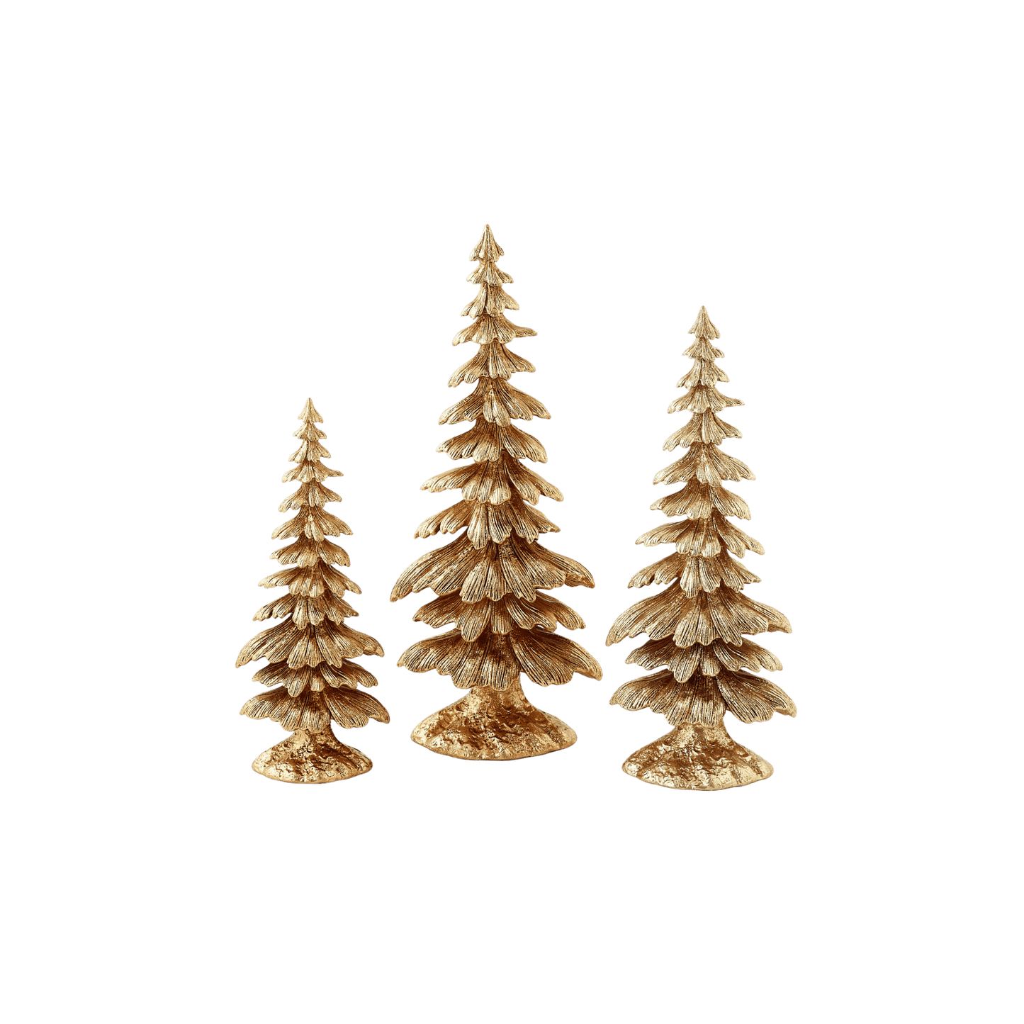 Gold Trees - Set of 3 - Hosted by Kelly Gaudreau