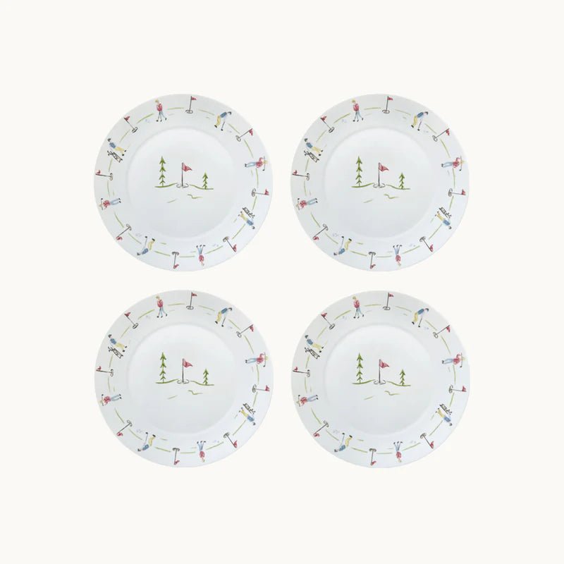 Golf dessert plates Set of 4 - Hosted by Kelly Gaudreau