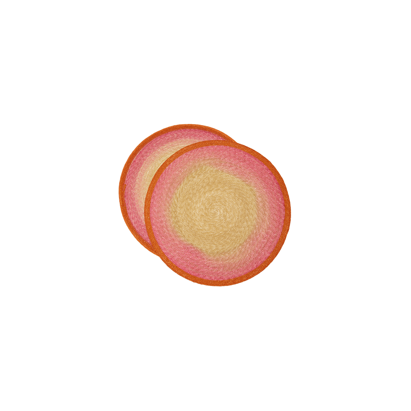 Handpainted Sunset Placemats Gradient Pink - Set of 4 - Hosted by Kelly Gaudreau