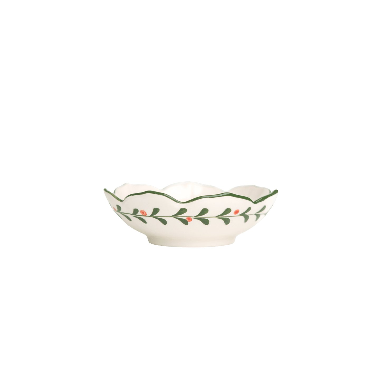 Holly & Pinecones Small Serving Bowls - Set of 4 - Hosted by Kelly Gaudreau