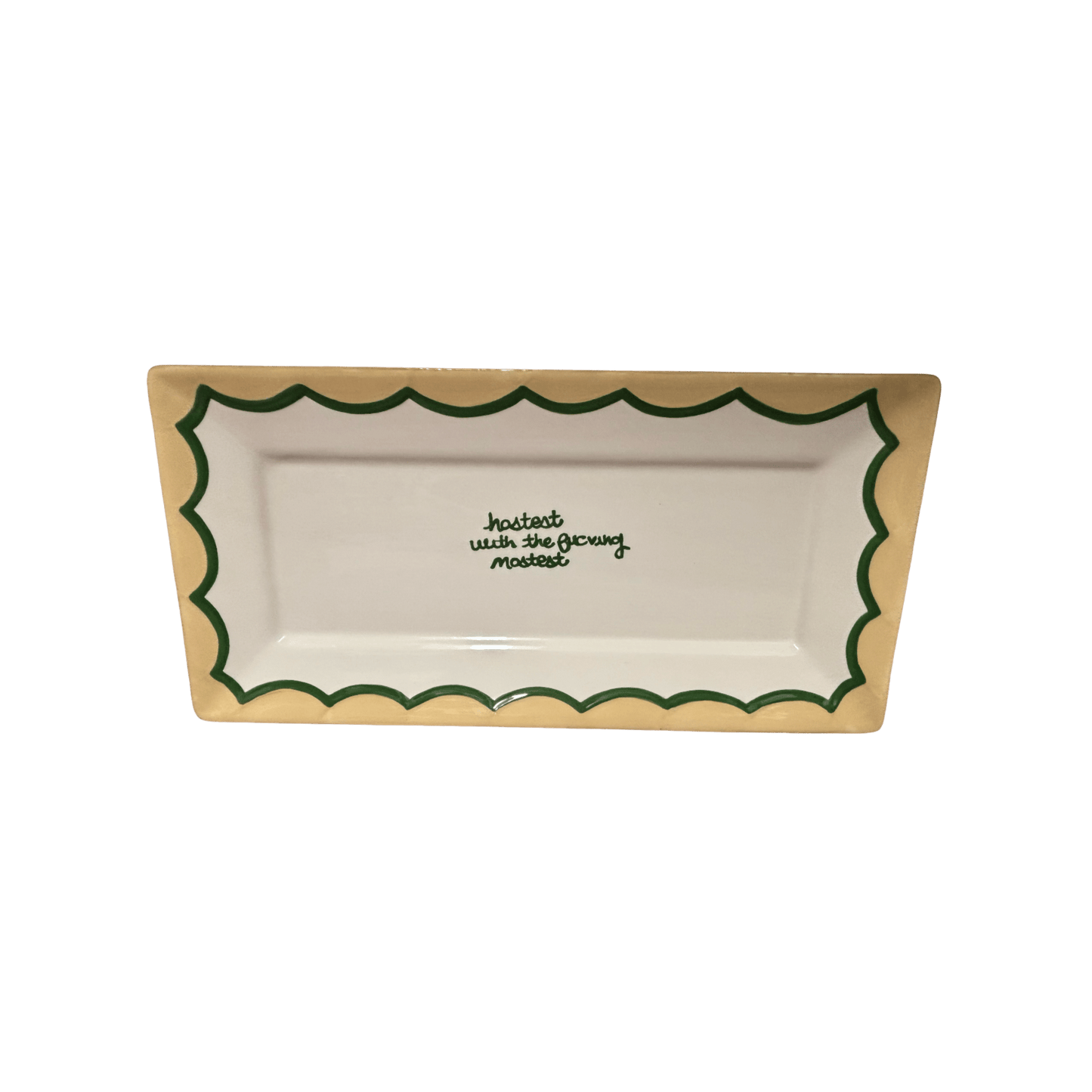 "hostess with the fucking mostest" Rectangular Serving Platter - Hosted by Kelly Gaudreau