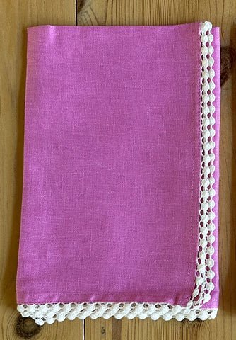 Linen Napkin in Hibiscus - Set of 4 - Hosted by Kelly Gaudreau