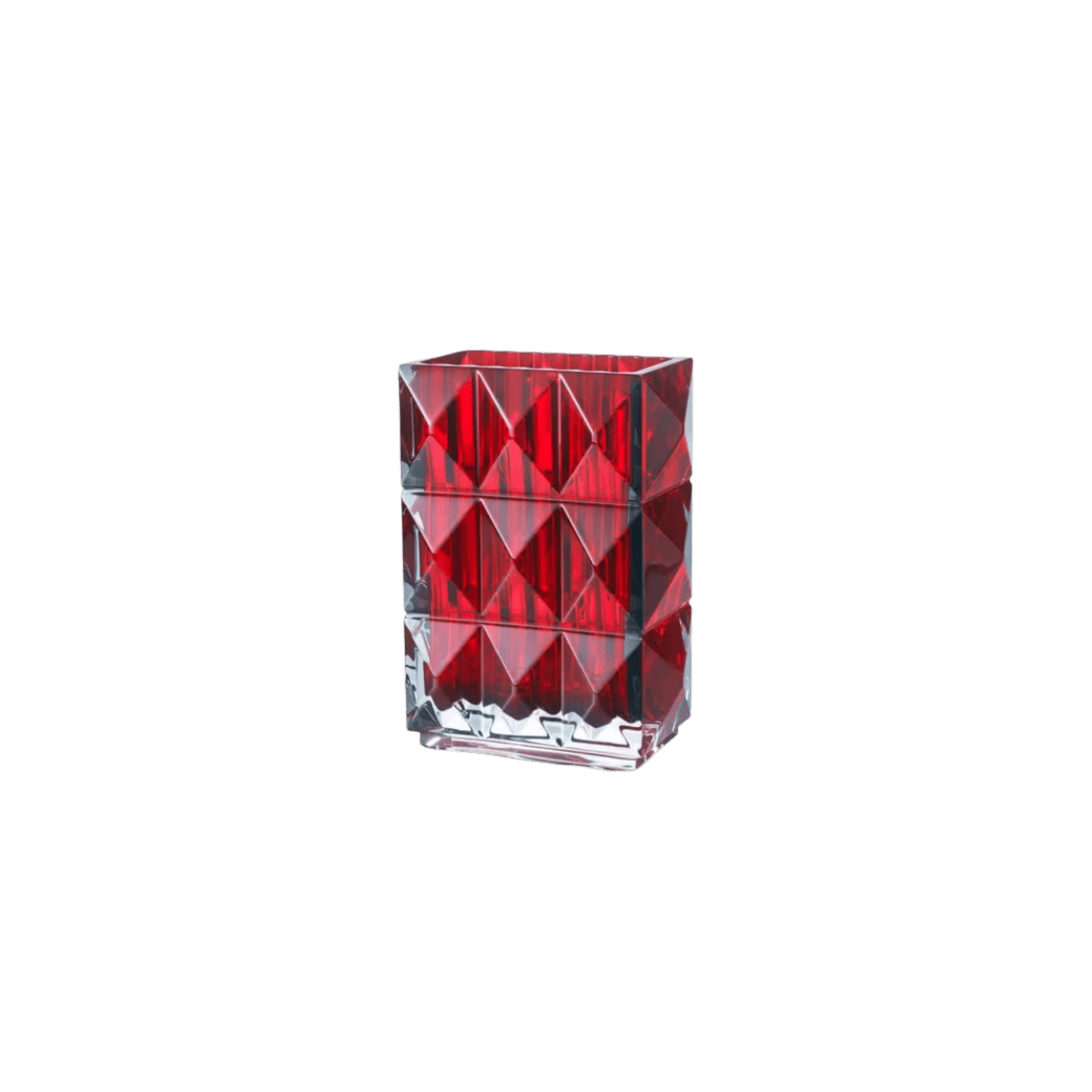 Louxor Rectangular Vase Red - Hosted by Kelly Gaudreau