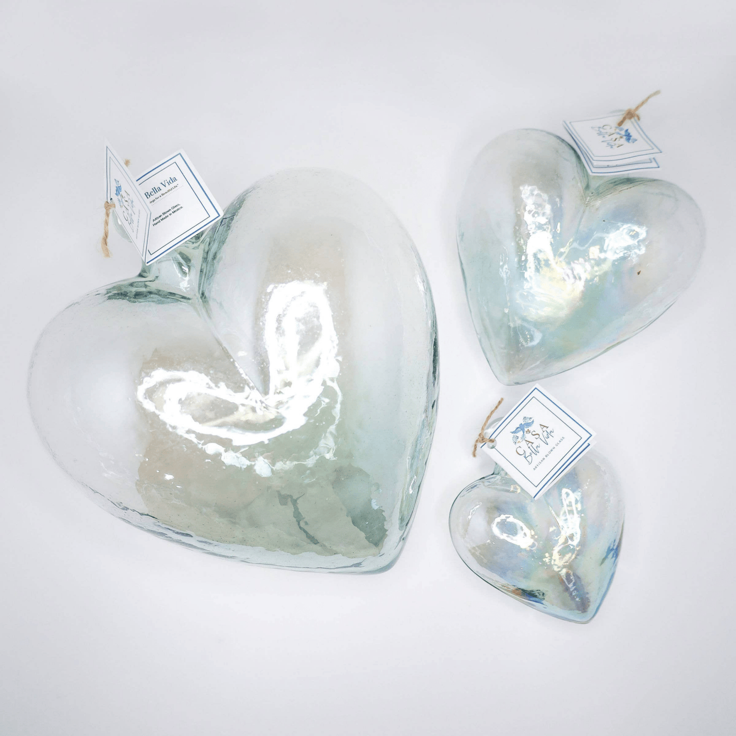 Medium Blown Glass Heart - Hosted by Kelly Gaudreau