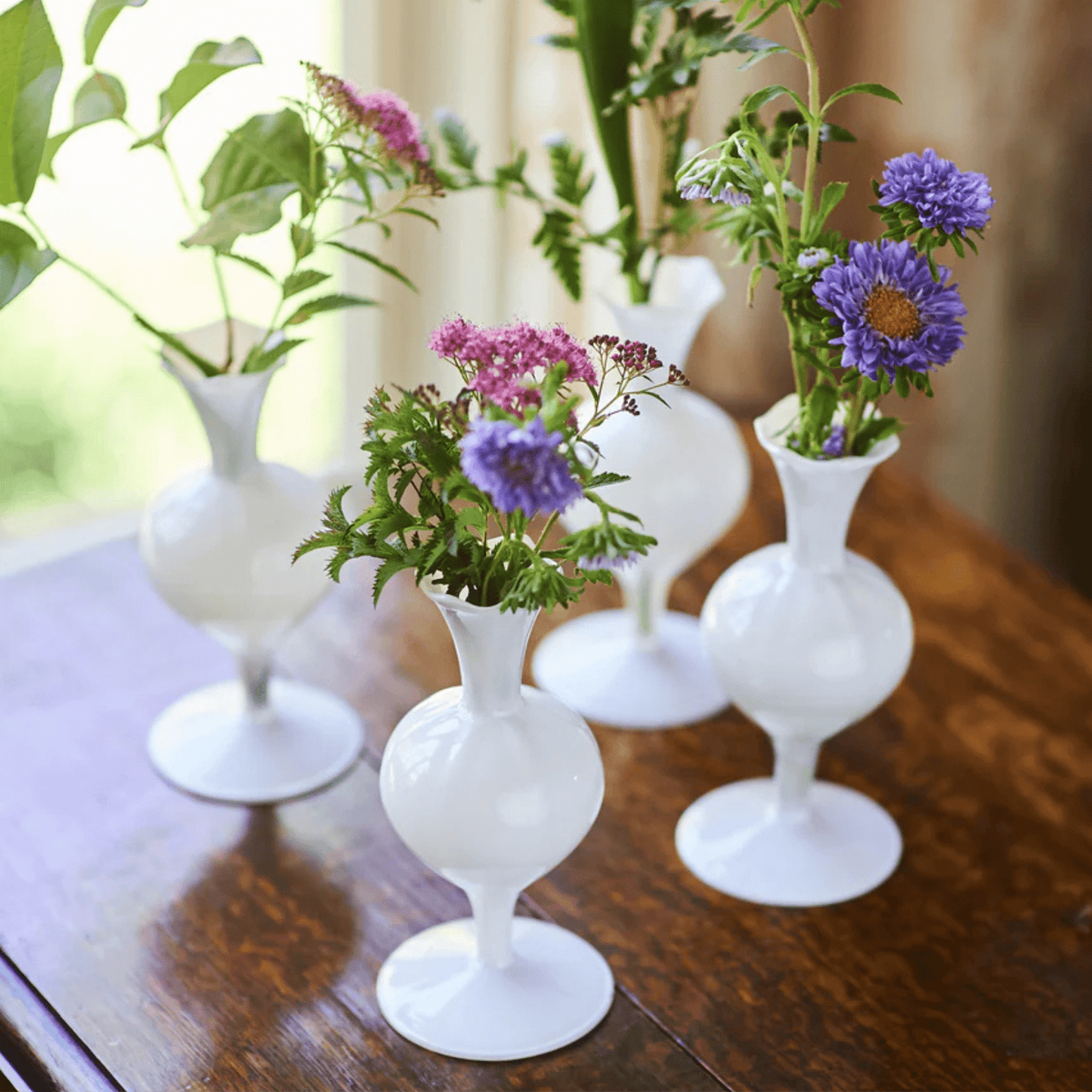 Miss Lizzie Bud Vase in White - Hosted by Kelly Gaudreau