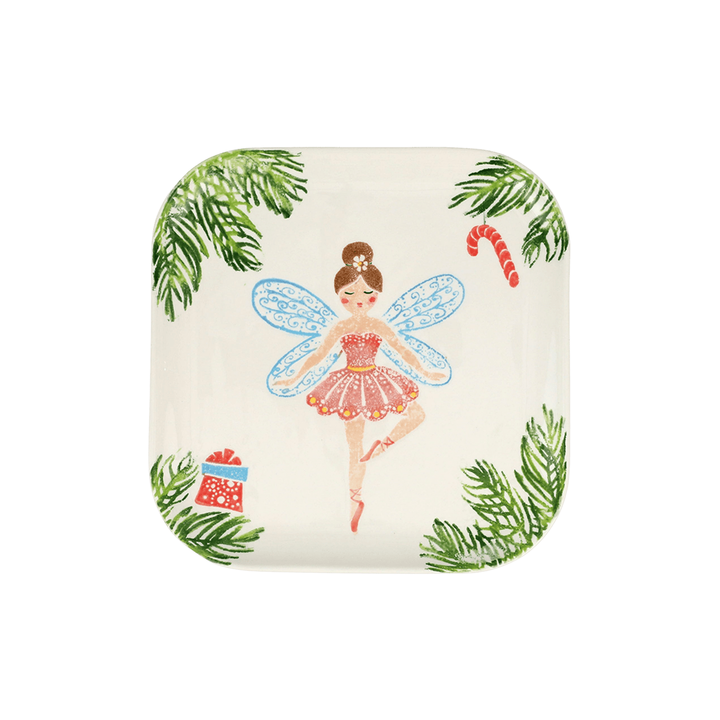 Nutcrackers Sugar Plum Fairy Square Platter - Hosted by Kelly Gaudreau