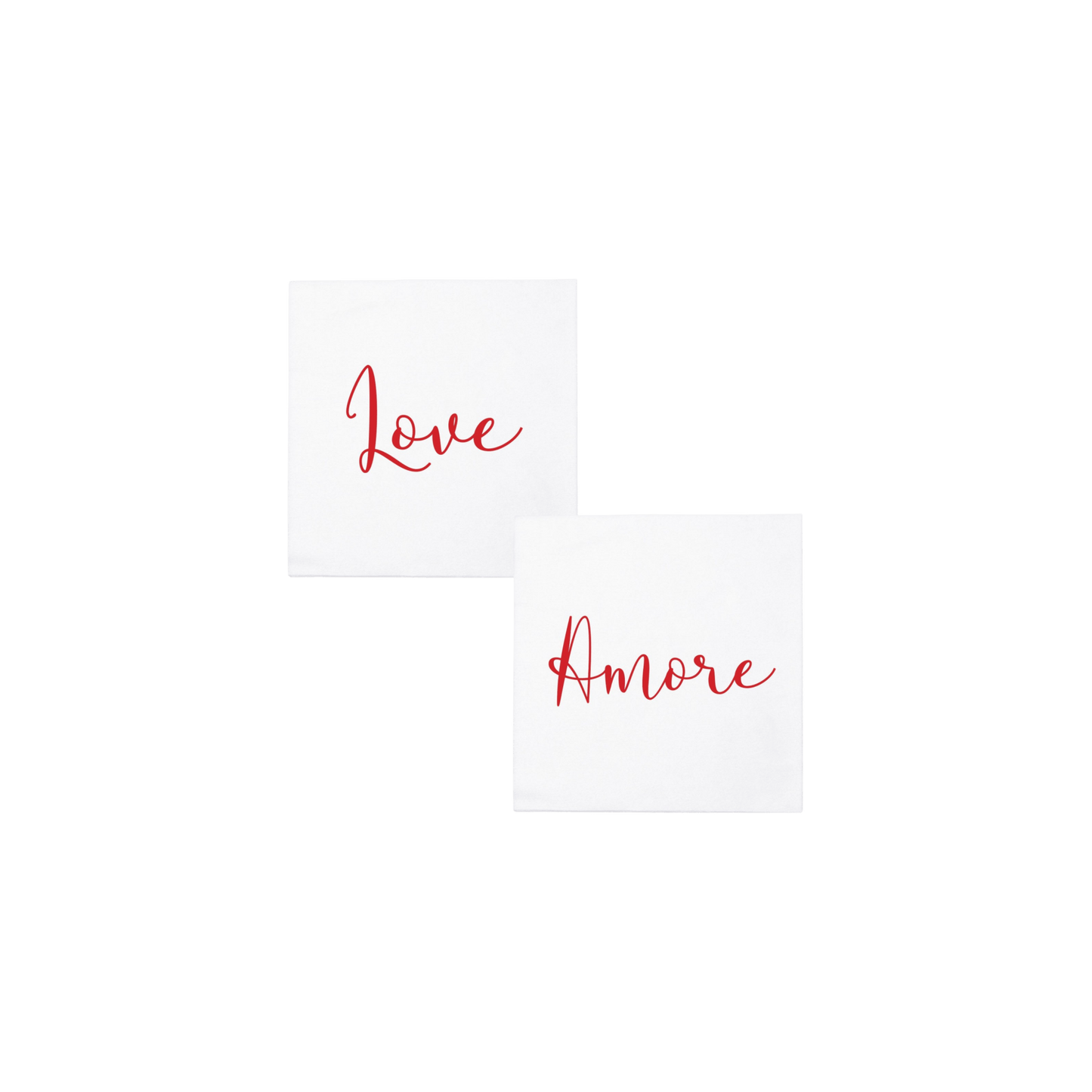 Papersoft Love/Amore Cocktail Napkins - Set of 20 - Hosted by Kelly Gaudreau