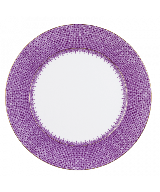 Plum Lace Service Plate - Hosted by Kelly Gaudreau