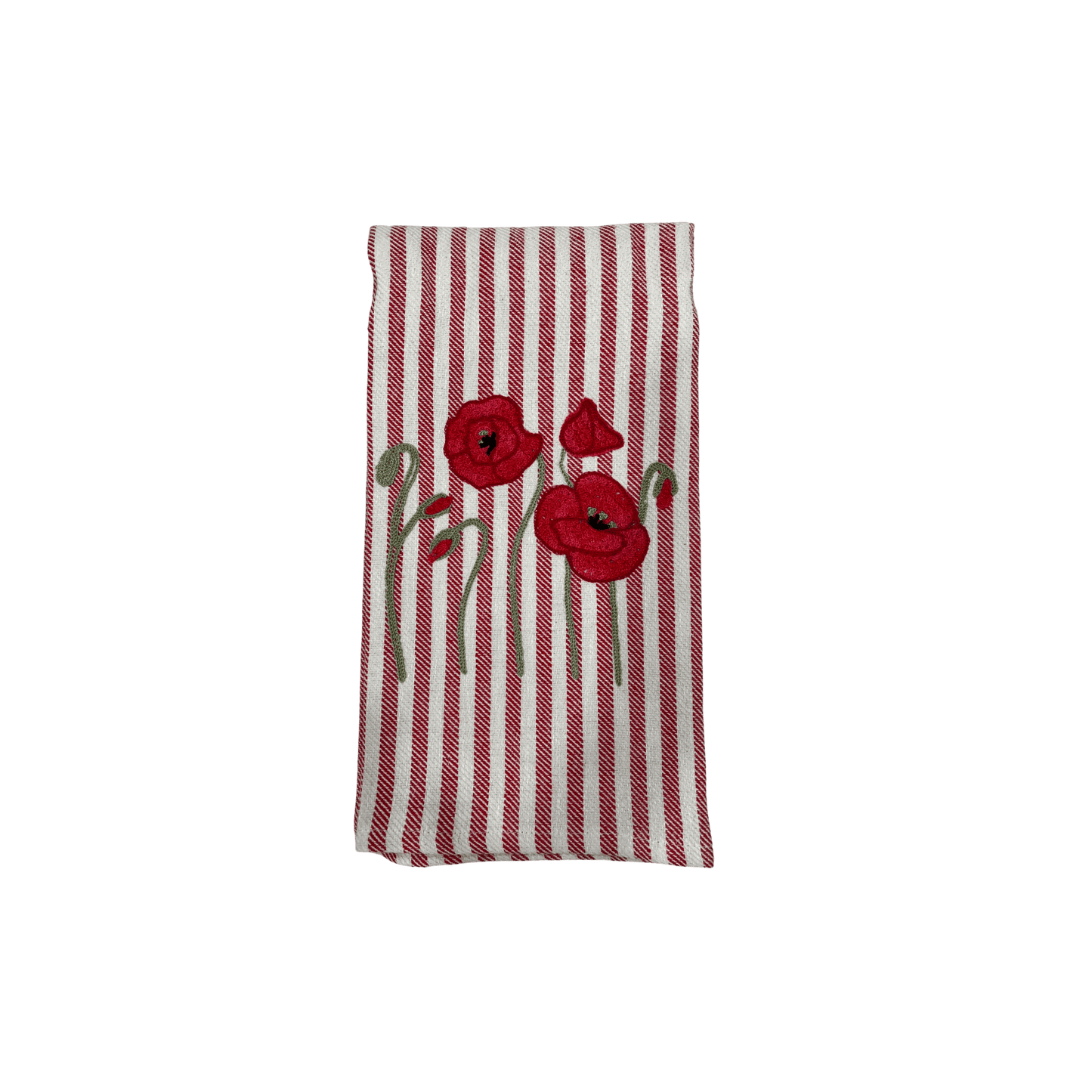 Poppy Embroidered Pomelo Kitchen Towel - Red - Hosted by Kelly Gaudreau