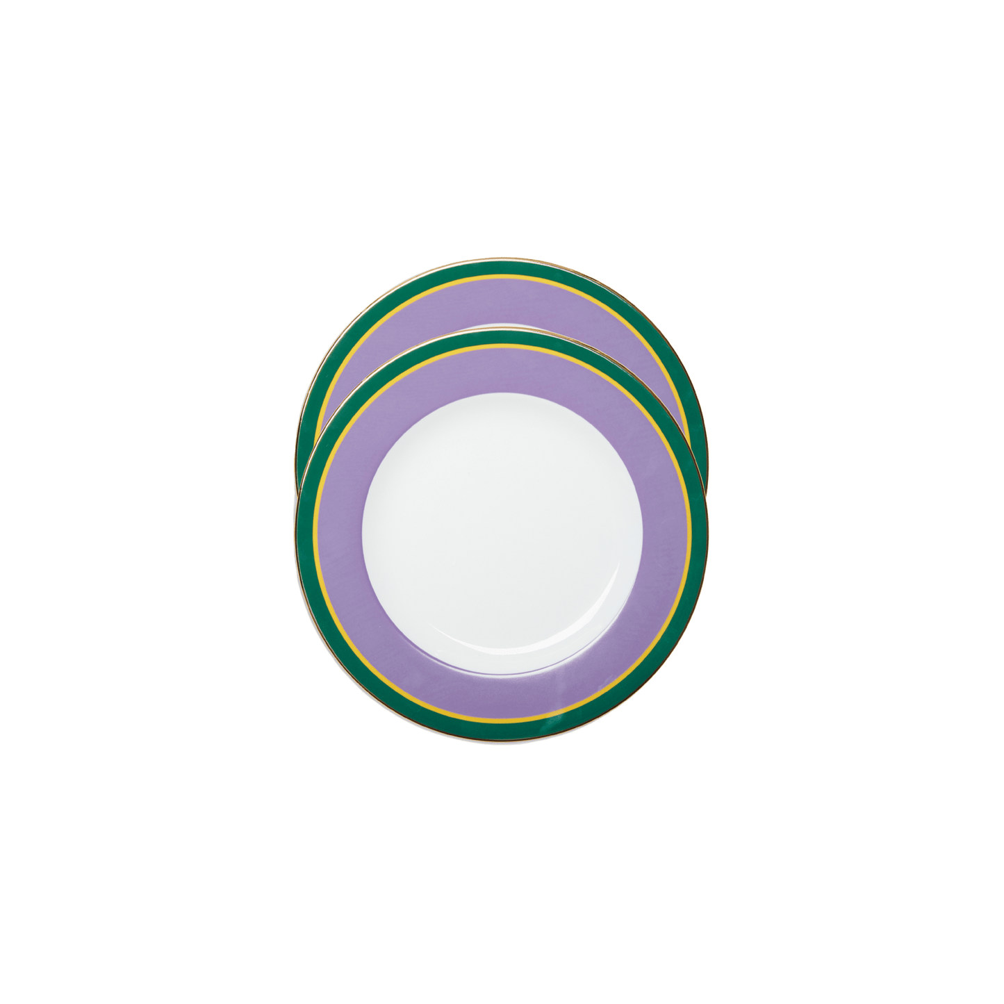 Rainbow Viola Dinner Plates - Set of 2 - Hosted by Kelly Gaudreau