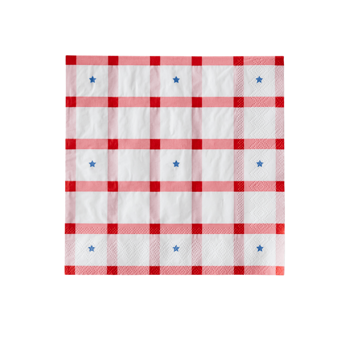 Red Gingham 4th of July Large Napkins – Set of 20 - Hosted by Kelly Gaudreau