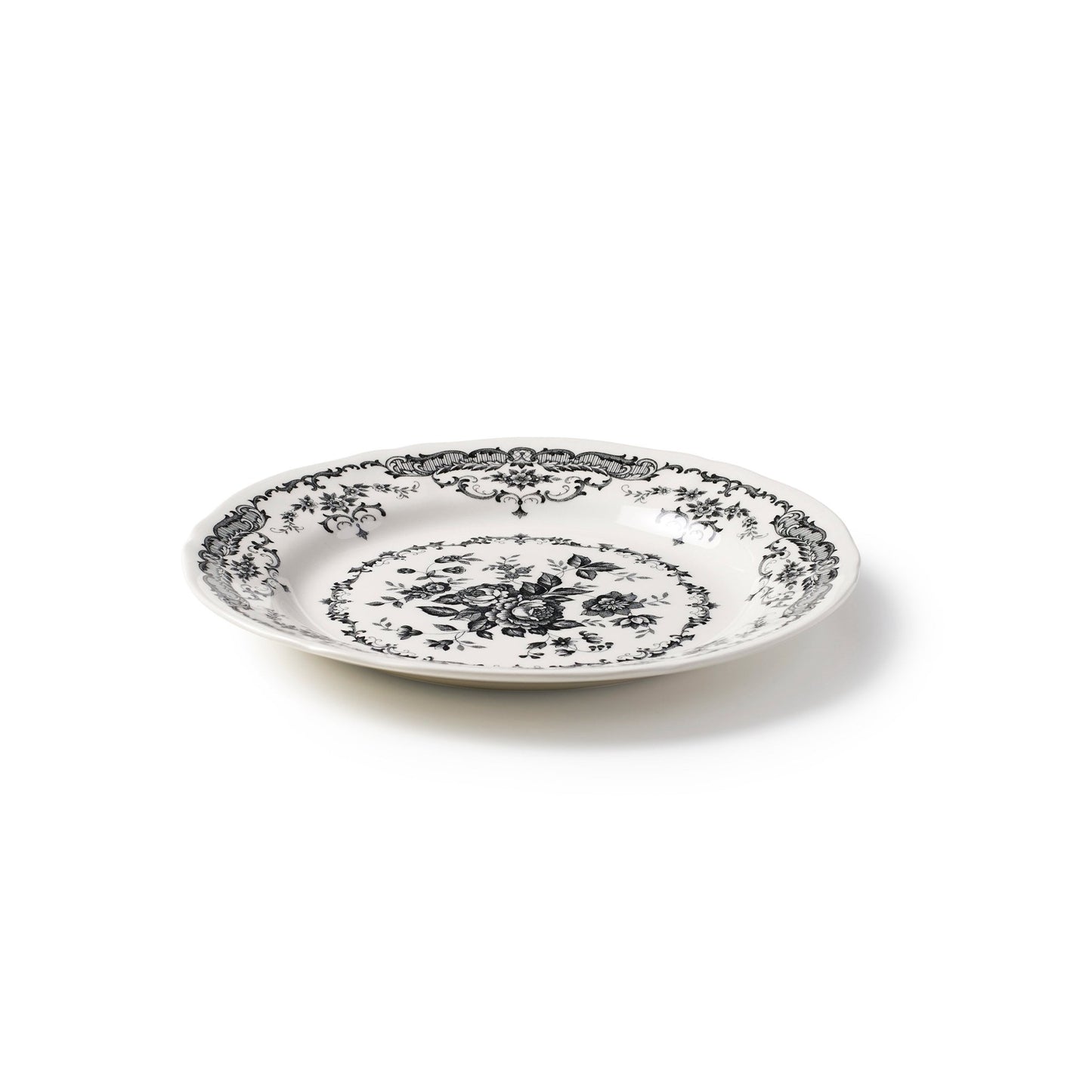 Rose Dinner Plate in Black - Hosted by Kelly Gaudreau