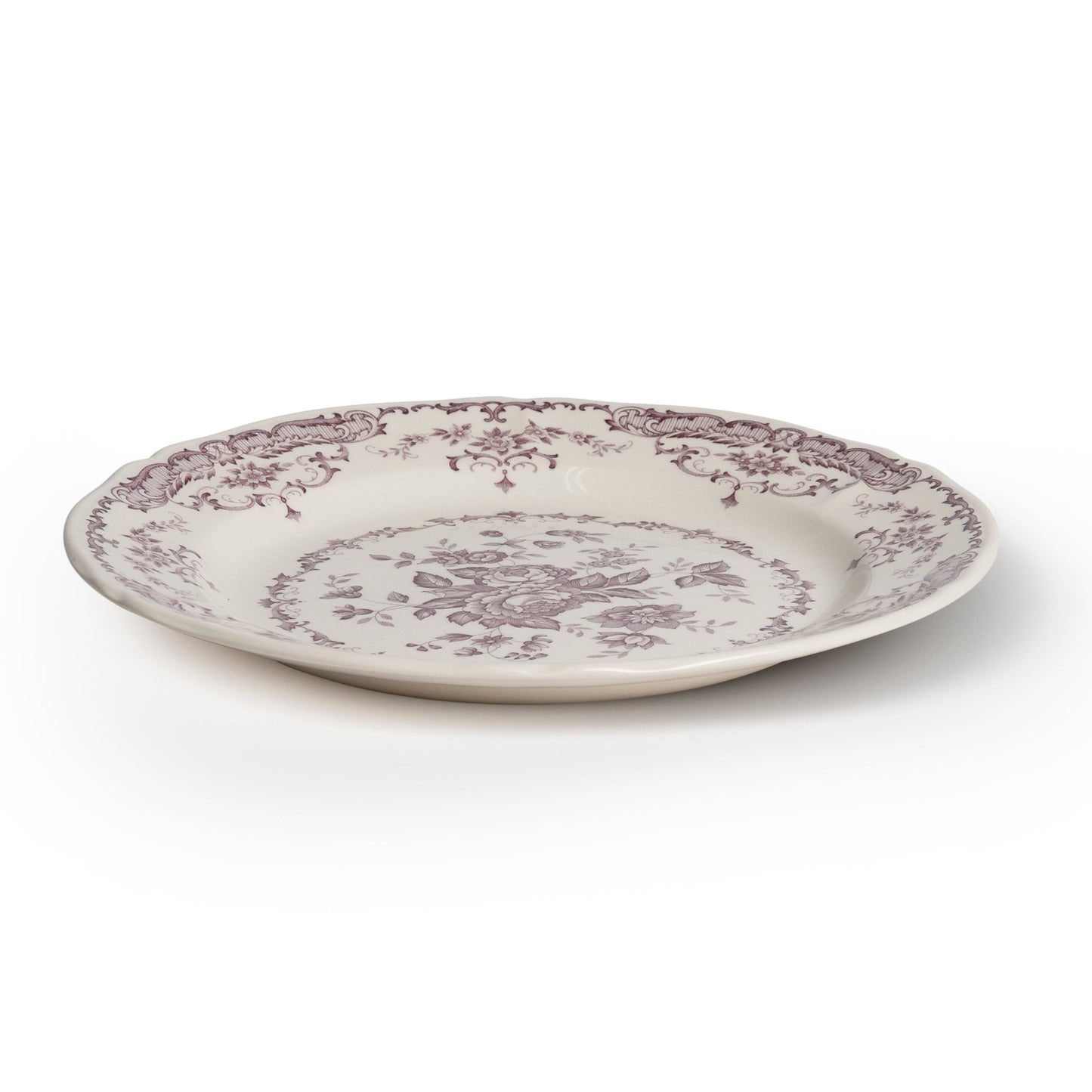 Rose Dinner Plate in Violet - Hosted by Kelly Gaudreau