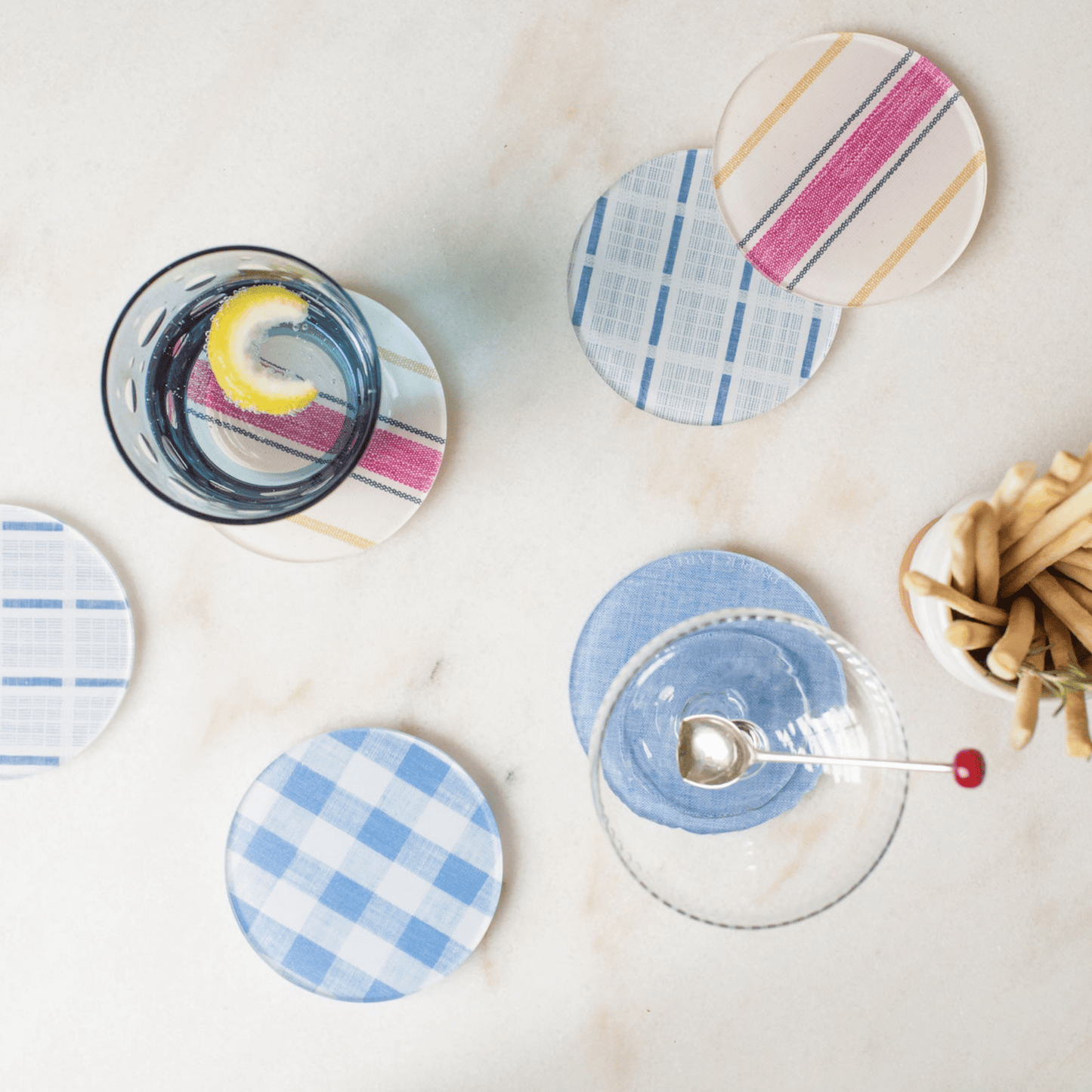 Rose Hand - Loomed Coaster - Set of 2 - Hosted by Kelly Gaudreau