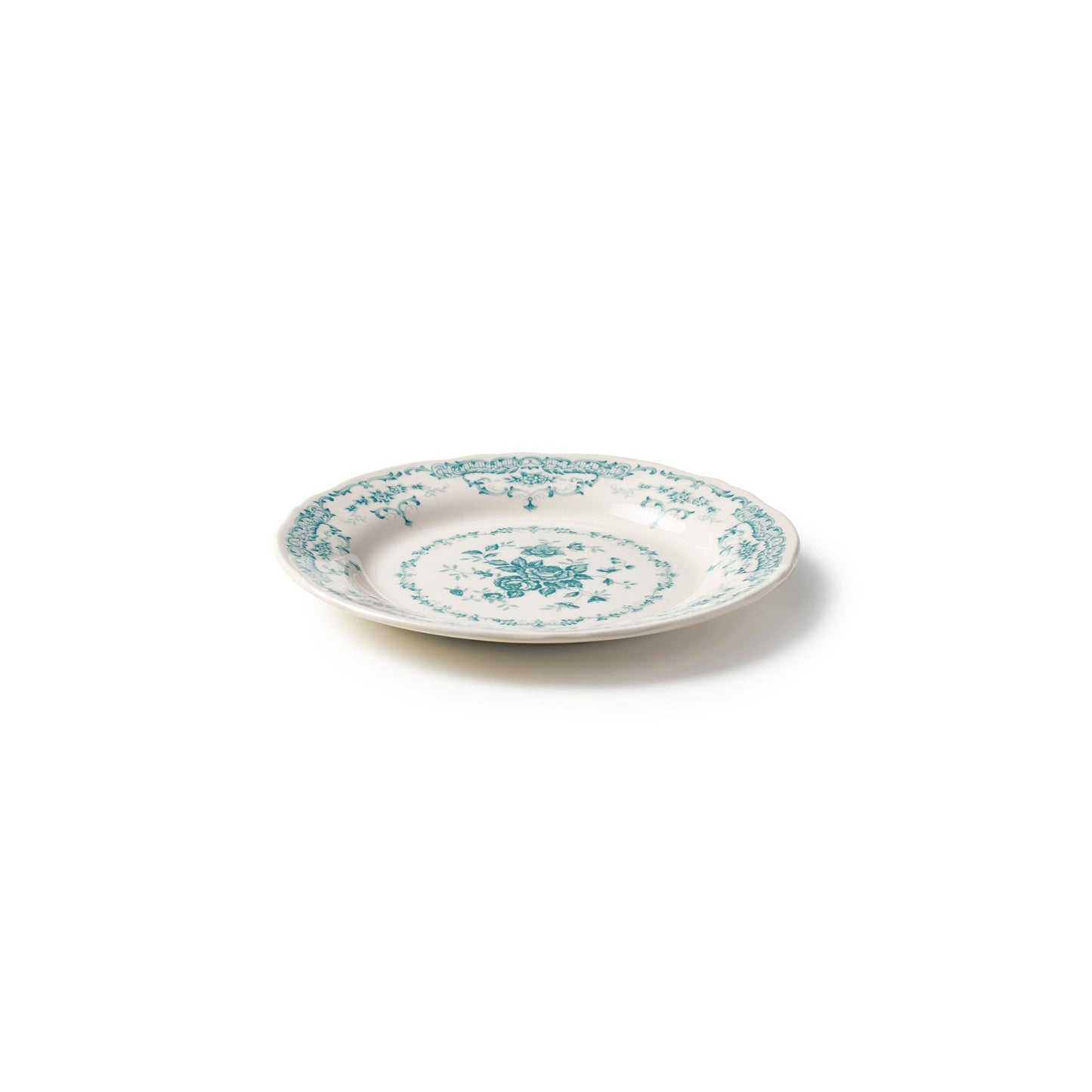 Rose Salad Plate in Turquoise - Hosted by Kelly Gaudreau