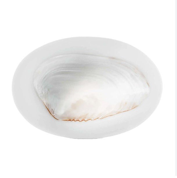 Round Caviar Dish in Ivory - Hosted by Kelly Gaudreau