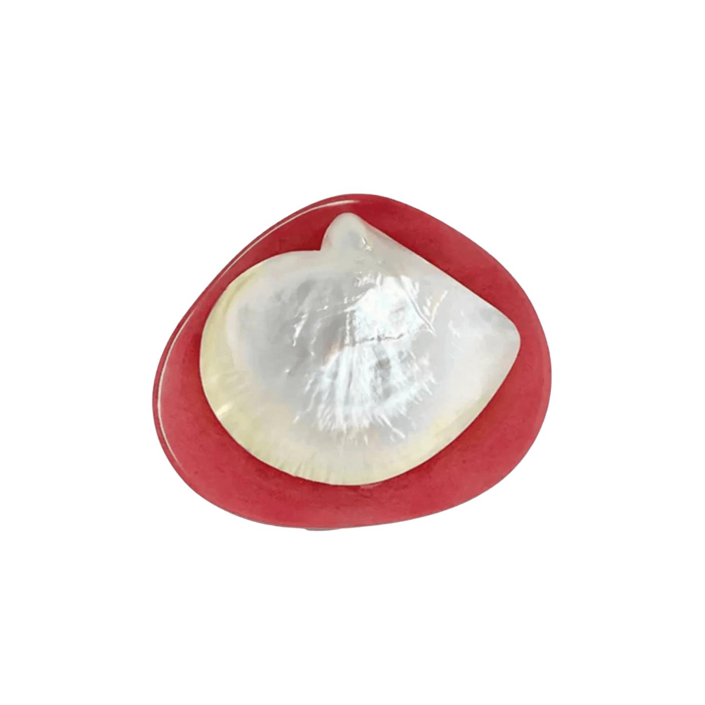 Round Caviar Dish in Red - Hosted by Kelly Gaudreau