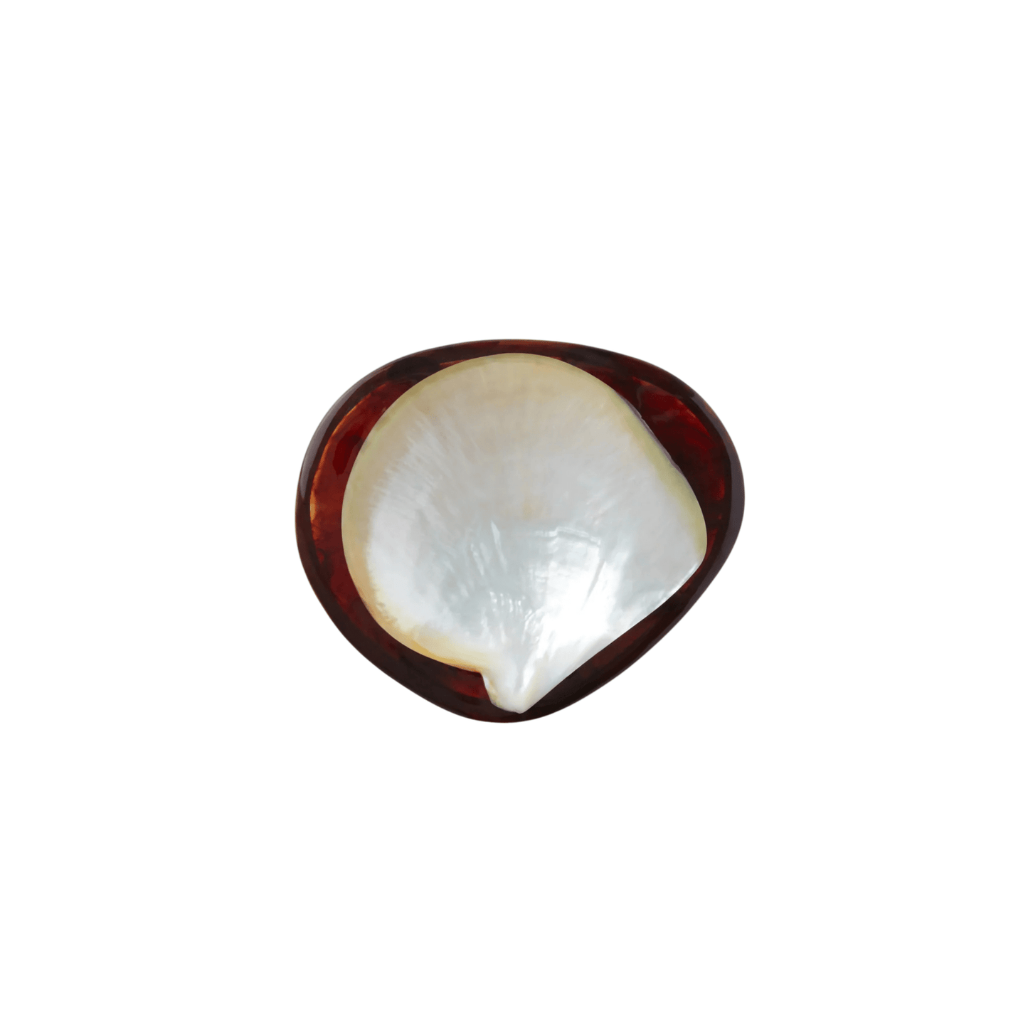 Round Caviar Dish in Tortoise - Hosted by Kelly Gaudreau