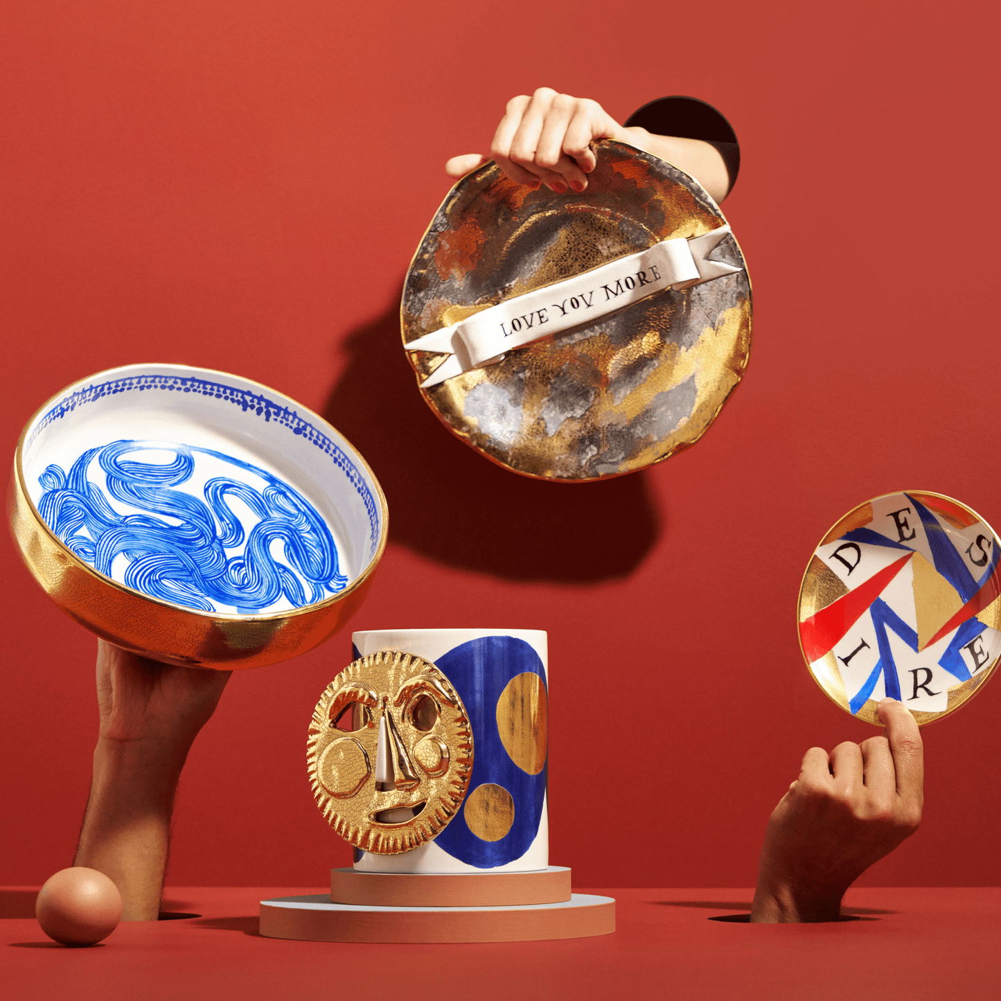 Ruan Hoffmann Plate with Ribbon Love You More - Hosted by Kelly Gaudreau