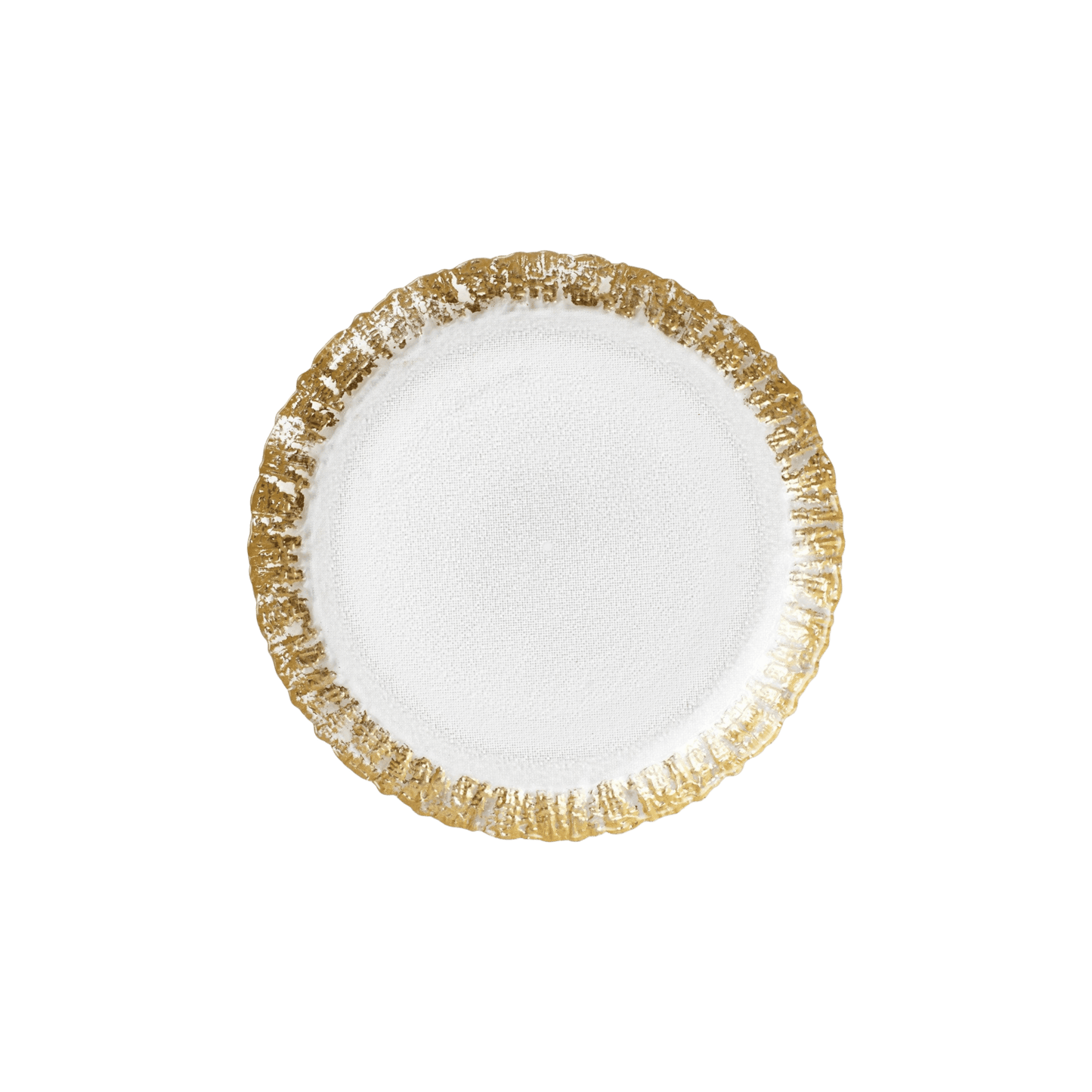 Rufolo Glass Salad Plate - Gold - Hosted by Kelly Gaudreau