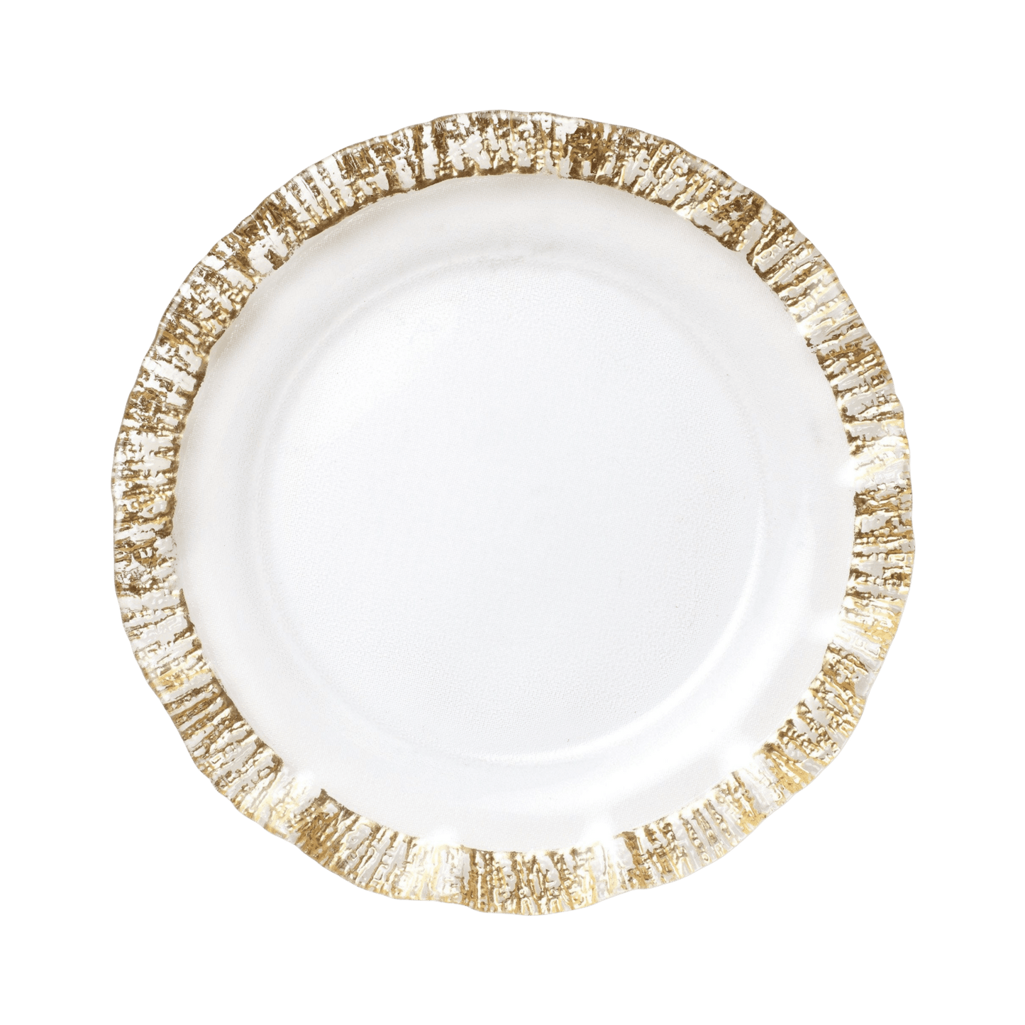 Rufolo Glass Service Plate/Charger - Gold - Hosted by Kelly Gaudreau