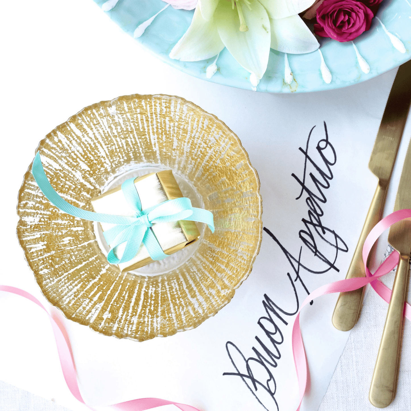 Rufolo Gold Glass Small Deep Bowl - Hosted by Kelly Gaudreau