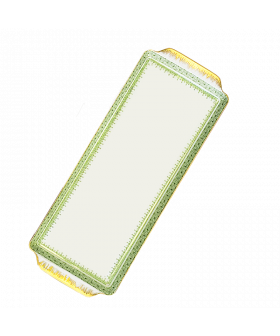 Elegant Apple Green Lace Sandwich Tray - Perfect for Any Occasion