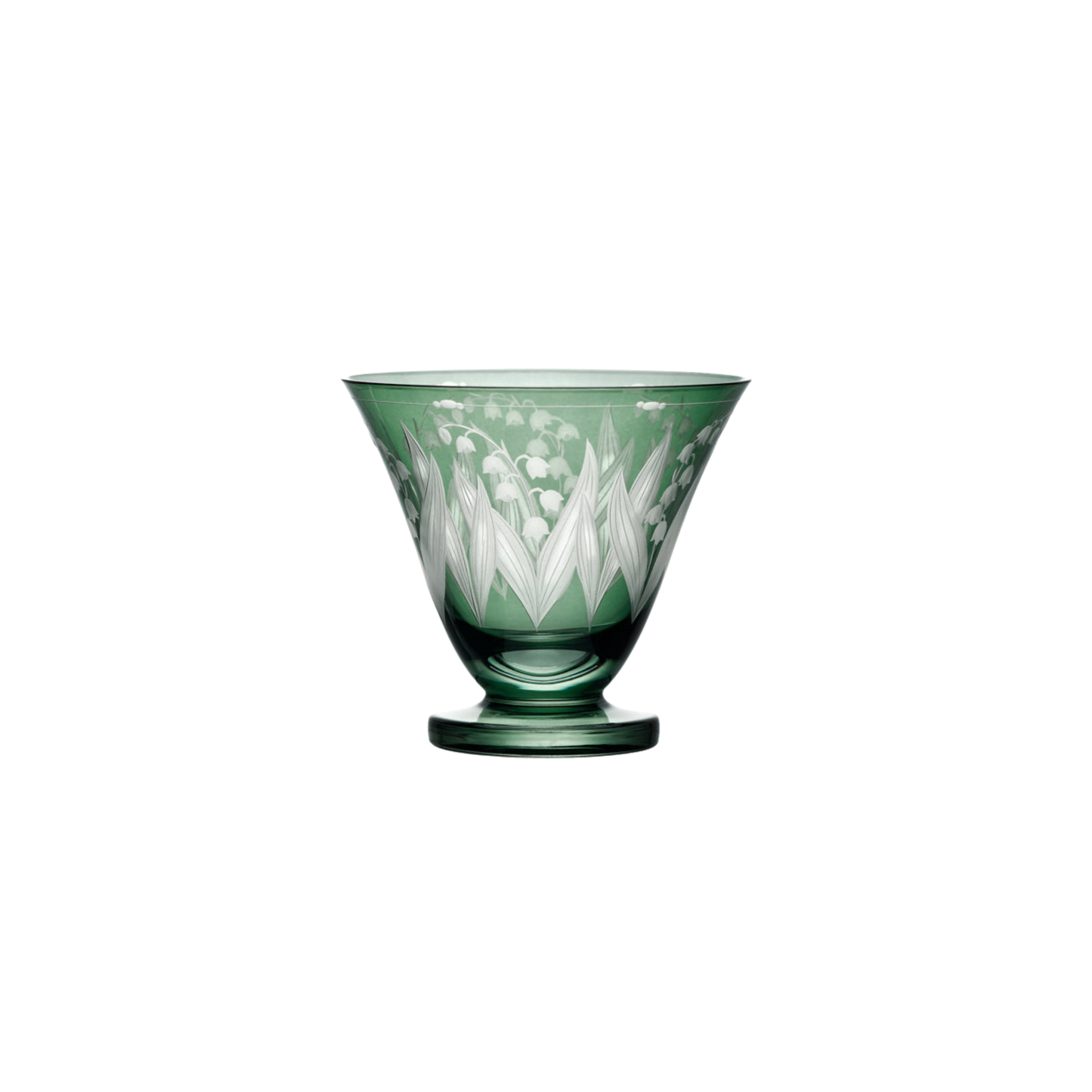 Lily of the Valley Stemless Red Wine Glass