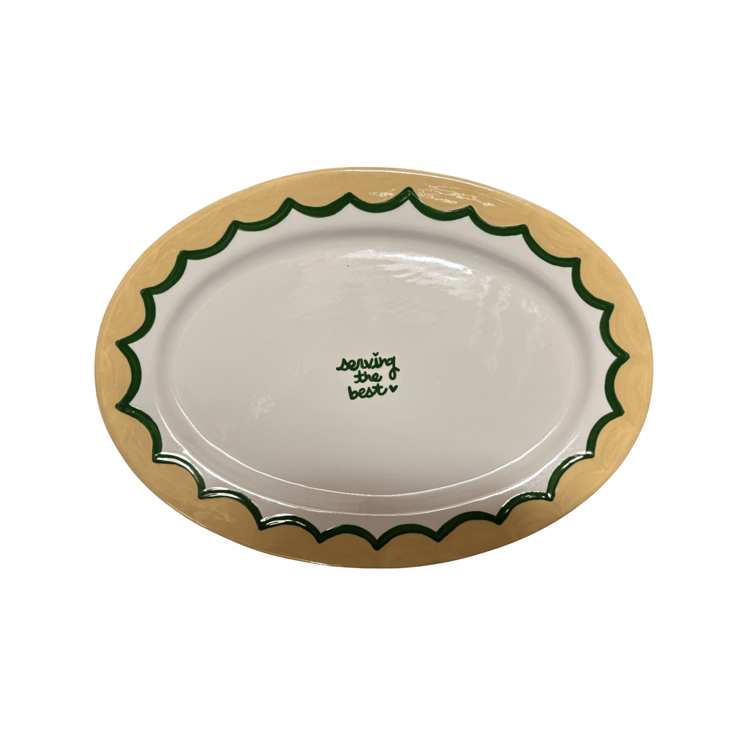 “serving the best” Oval Platter - Hosted by Kelly Gaudreau