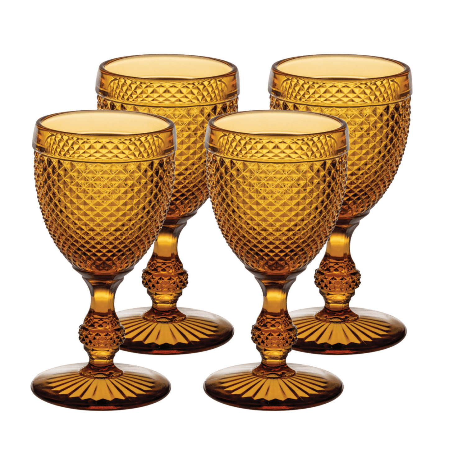 Set of 4 Water Goblets - Amber - Hosted by Kelly Gaudreau