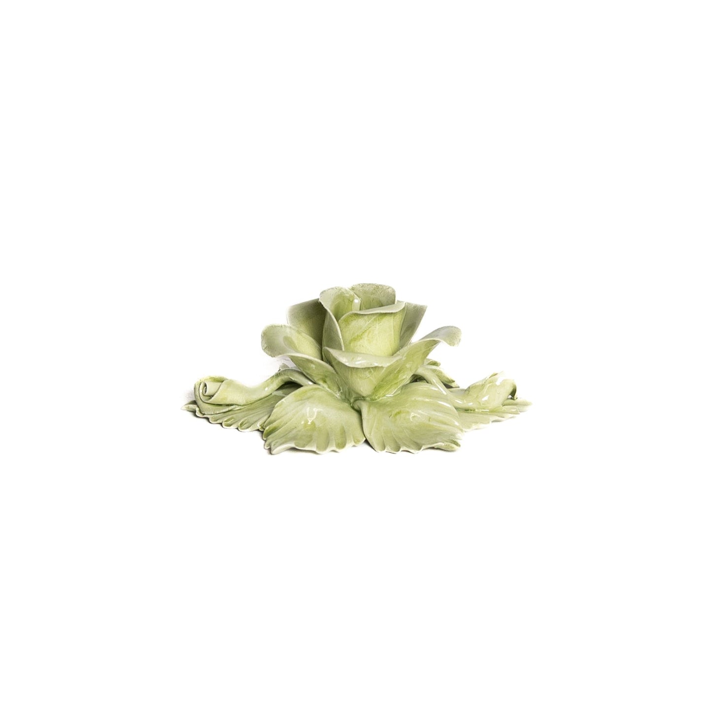 Single Rose Candle Holder Green - Hosted by Kelly Gaudreau