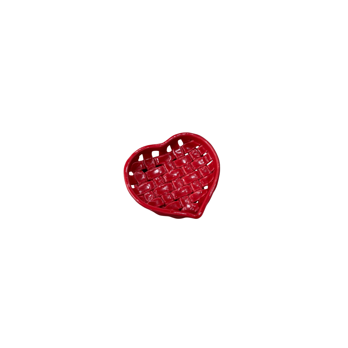 Small Woven Heart - Red - Hosted by Kelly Gaudreau