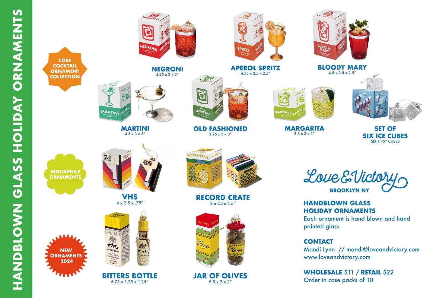 Spritz Cocktail Holiday Ornament Christmas Decor - Hosted by Kelly Gaudreau