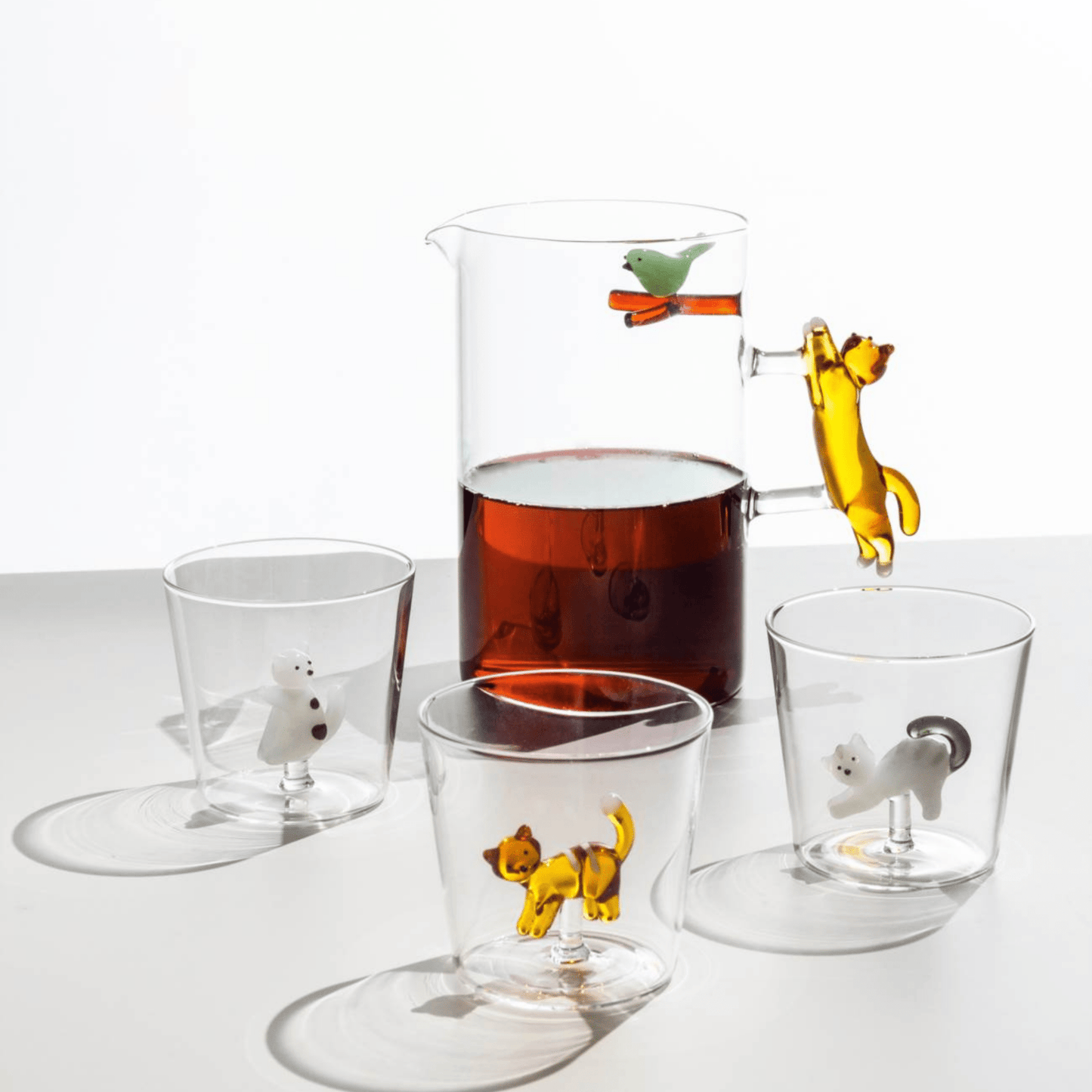 Tabby Cat Tumbler - White Cat with Black Spots - Hosted by Kelly Gaudreau