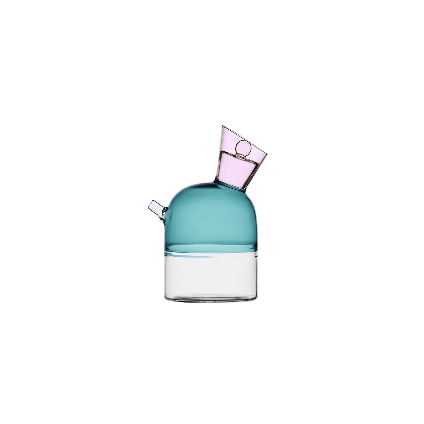 Travasi Oil Bottle in Clear, Petrol blue and Pink - Hosted by Kelly Gaudreau