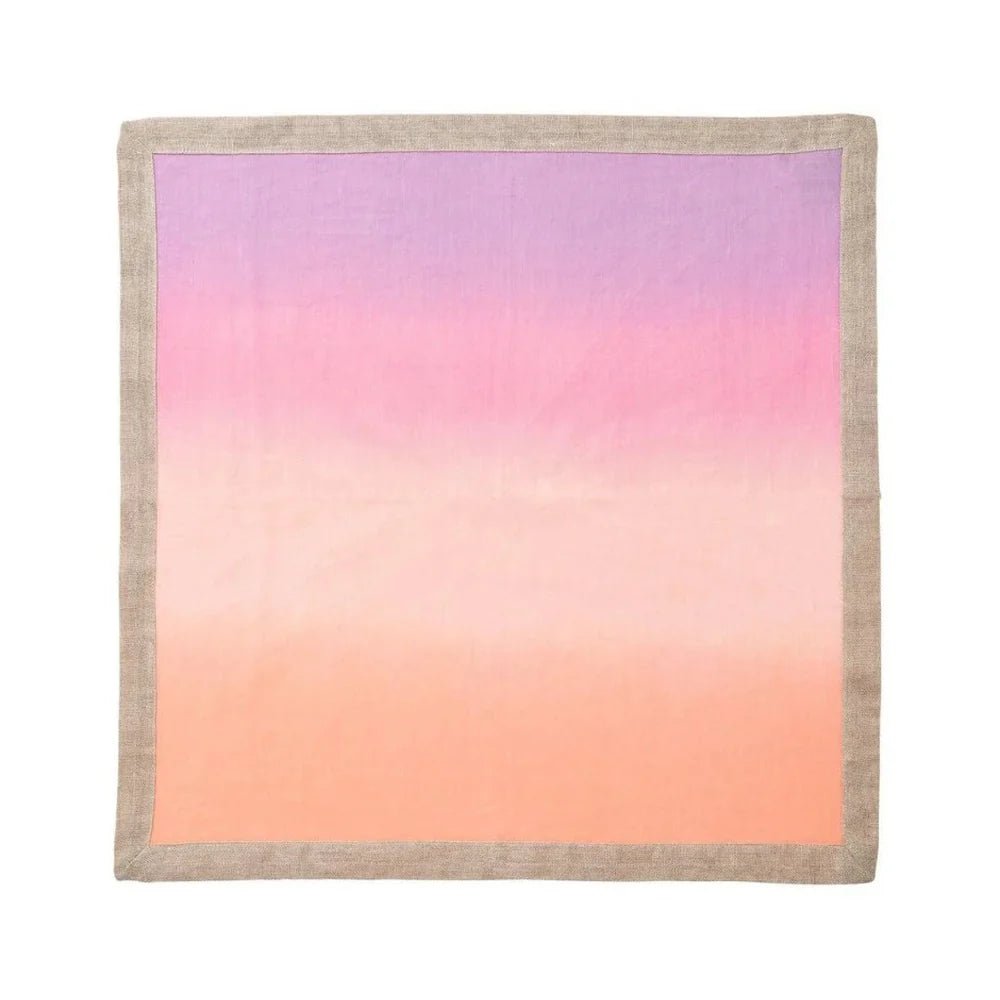 Warm Toned Dip Dye Napkins - Set of 4 - Hosted by Kelly Gaudreau