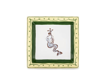 Square plate Amalfi Lemon | Viaggio Di Nettuno | GINORI 1735