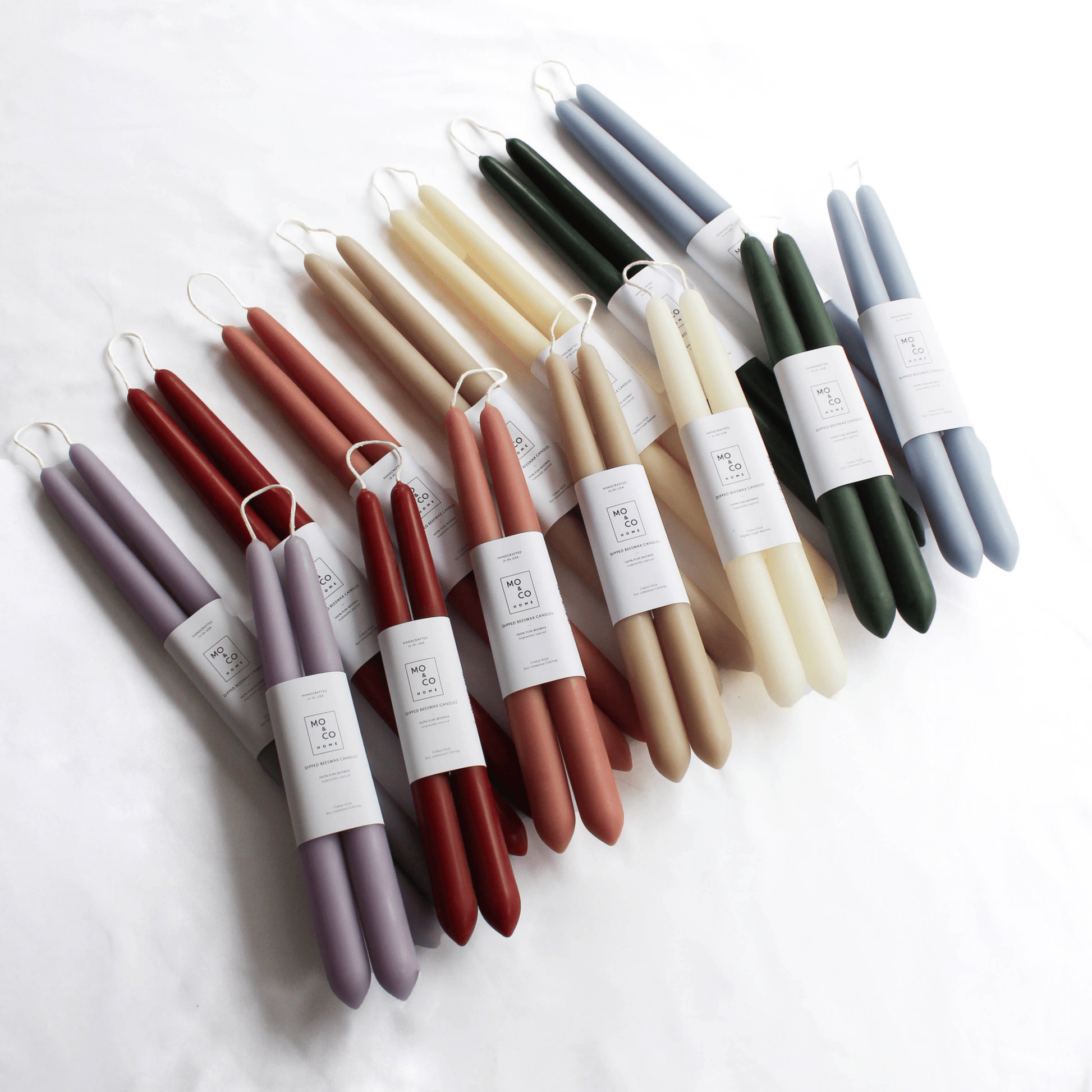 100% Beeswax Dipped Taper Candles - Set of 2 - Hosted by Kelly Gaudreau