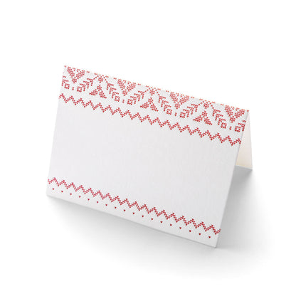 Fair Isle Folded Place Cards
