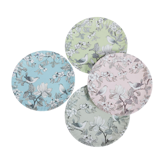 Toile Pattern "Paper" Plates Set of 4
