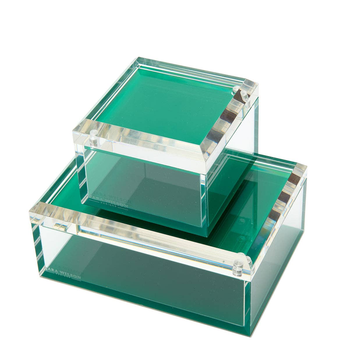 Lucite Photo Box in Green