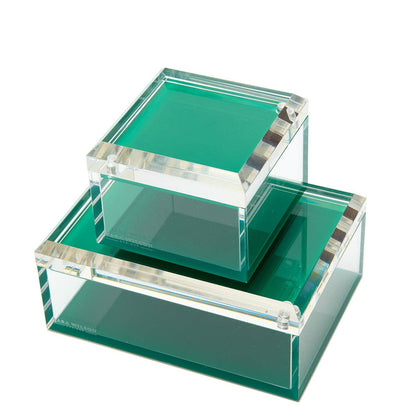 Lucite Photo Box in Green