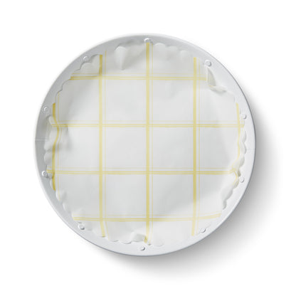 "Lemon Chiffon" flat plate liners