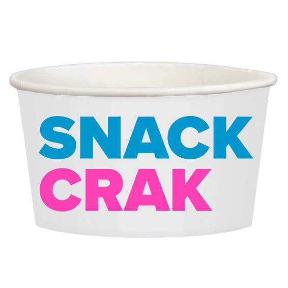 “Snack Crak” Treat Cups in Pink and Green