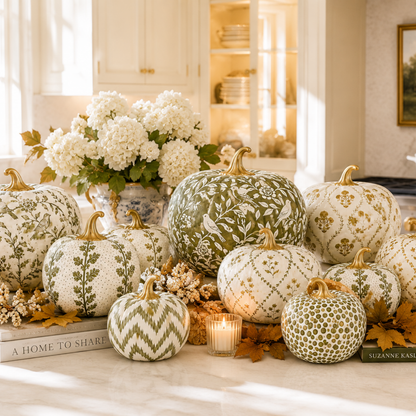 Green Meadow Sprig Pumpkin