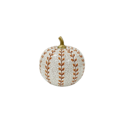 Rusty Red Meadow Sprig Pumpkin