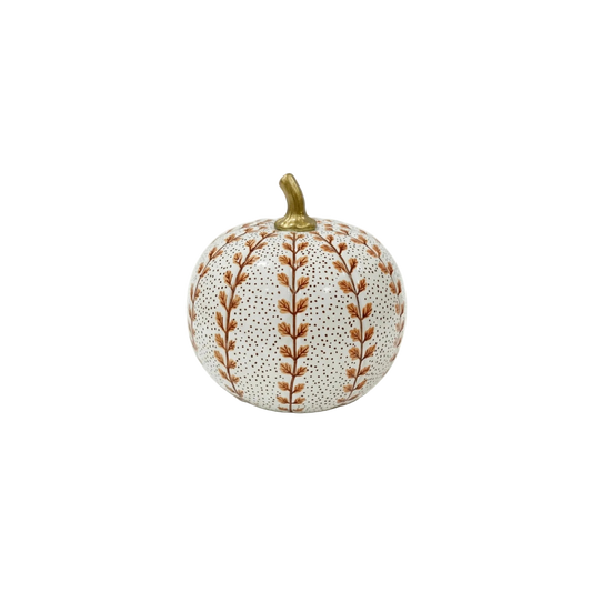 Rusty Red Meadow Sprig Pumpkin